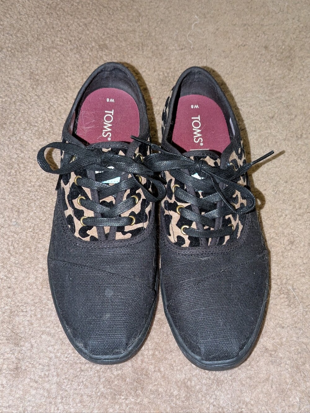 TOMS Leopard Print Cordones Cupsole Sneakers